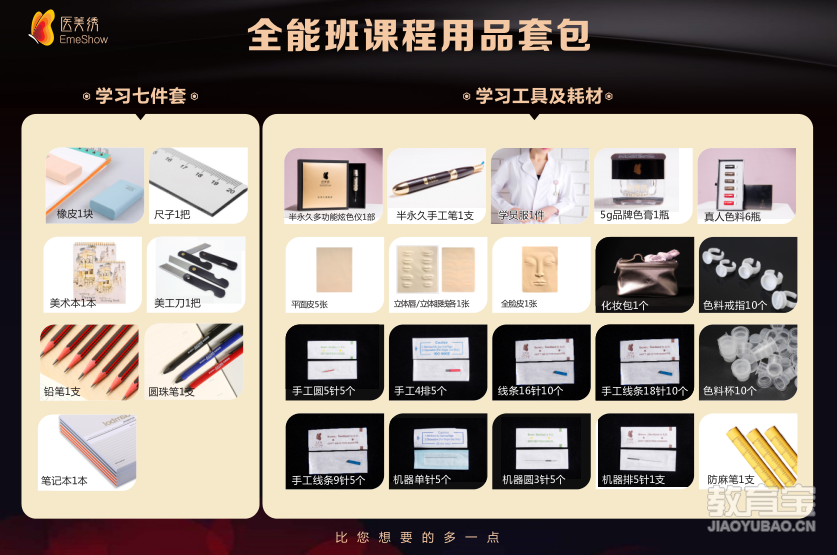 医美绣全能班班学习套包