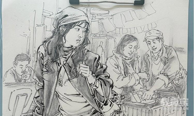 陈老师速写作品