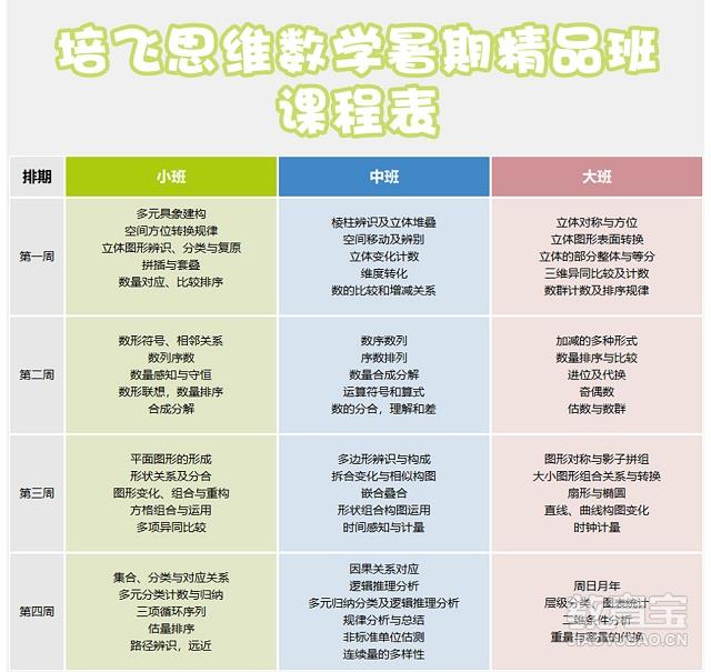 上海培飞思维数学