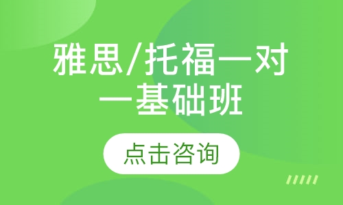 雅思/托福一对一基础班