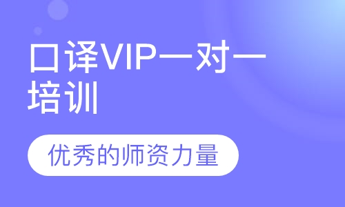 口译VIP一对一培训