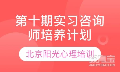 实习咨询师培养计划