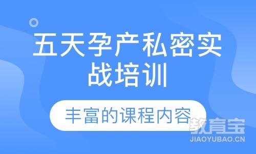 五天孕产私密实战培训