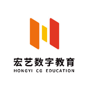哈尔滨宏艺影视动画学校logo