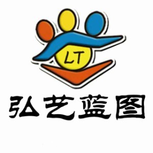 济南弘艺蓝图书画logo