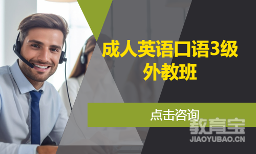 成人英语口语3级   外教班