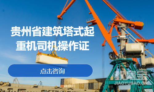 贵州省建筑塔式起重机司机操作证