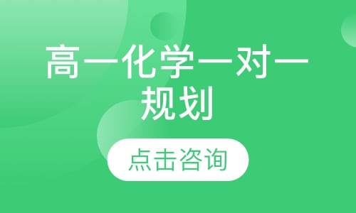 高一化学一对一规划