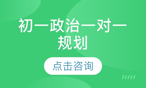 初一政治一对一规划