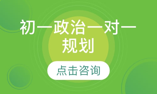 初一政治一对一规划