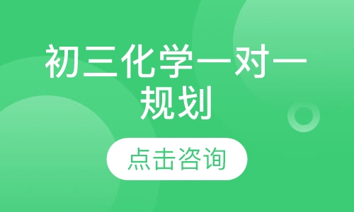 初三化学一对一规划