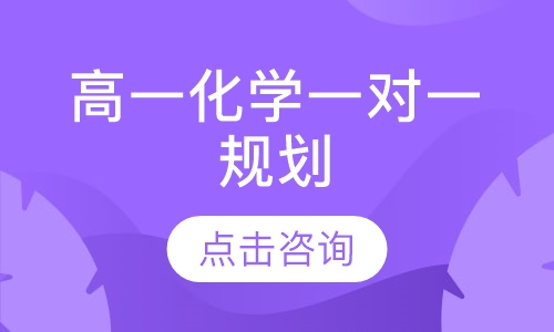 高一化学一对一规划