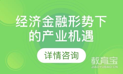 《经济金融形势下的产业机遇和挑战》