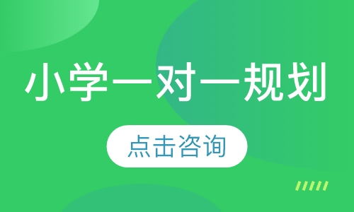 小学一对一规划