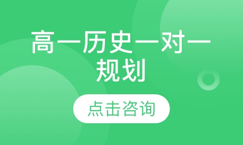 高一历史一对一规划