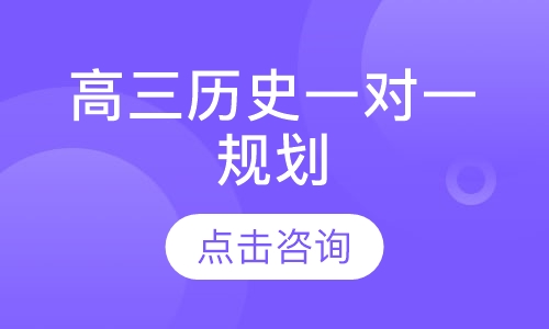 高三历史一对一规划