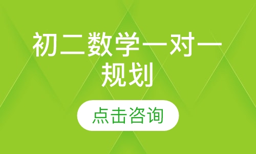 初二数学一对一规划