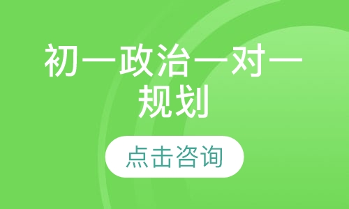 初一政治一对一规划
