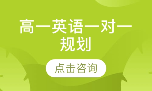 高一英语一对一规划
