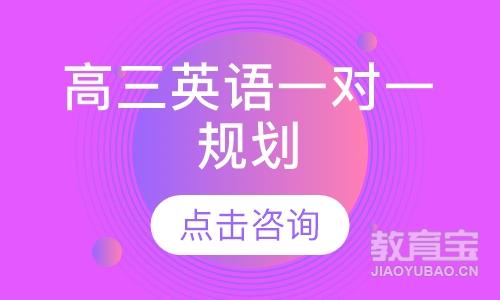 高三英语一对一规划