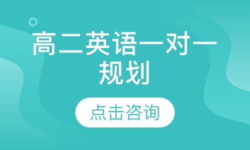 高二英语一对一规划
