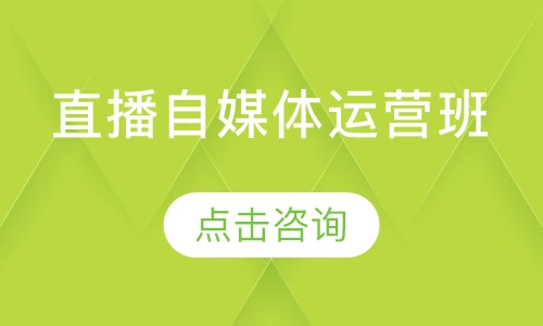 直播自媒体运营班