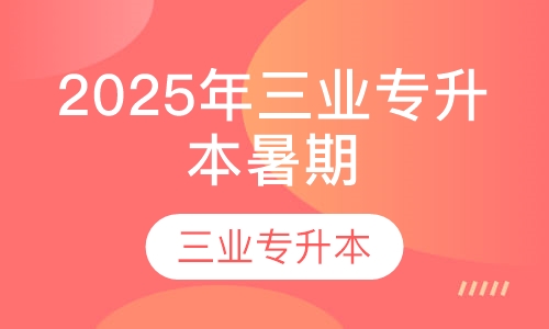 2025年三业专升本暑期班