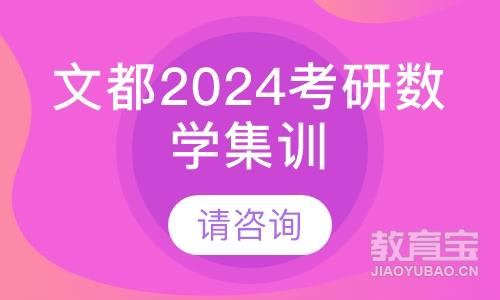 文都2024考研数学集训营